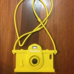 Moschino iPhone 6S yellow camera phone case